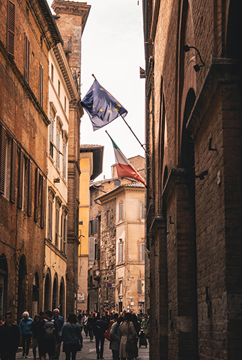 Streets of Sienna, Italy