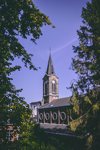 Church at the Abbey of Auln, Belgium
