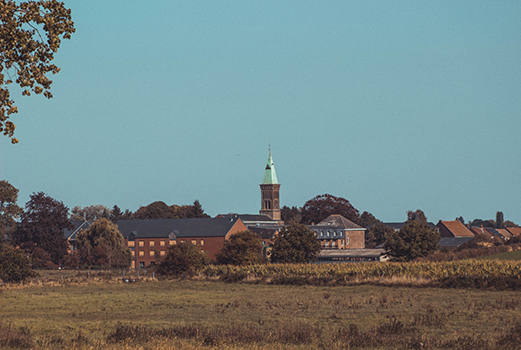 Hiking to a small village, Belgium